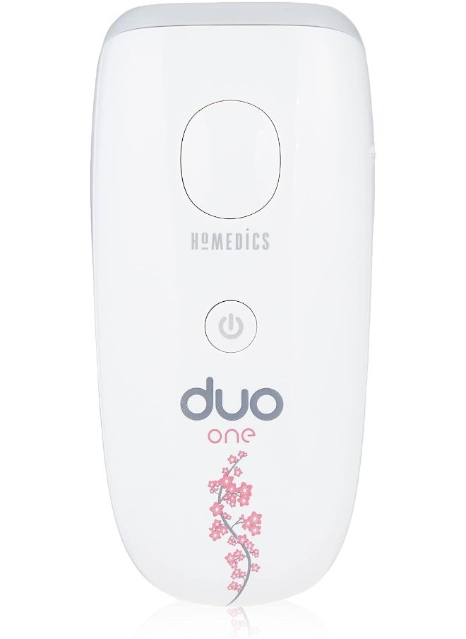 HoMedics Homedics Ipl Hh190Bnd Duo One And Blossom Mini Bundle, Hair Remover And Silicone Facial Cleansing Brush White & Pink Pack Of 1, Multi-Colour  - Image 1