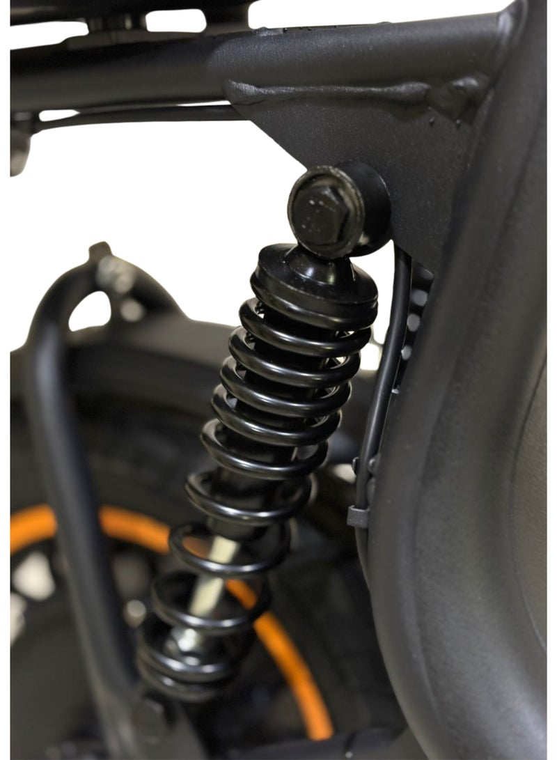 إيرو أيرو X12 سكوتر كهربائي مزود بكرسي, 500 واط, بطارية ليثيوم, سله أماميه, كرسي خلفي, ضمان سنة - Image 3