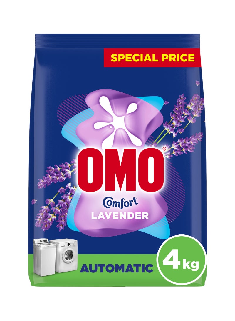 Omo Automatic Powder Laundry Detergent Lavender 4kg - Image 1
