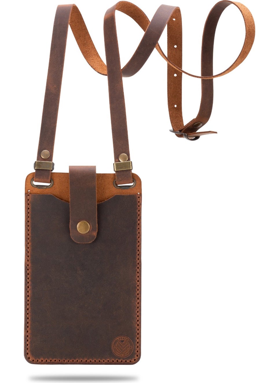 Vagave Women's Genuine Leather Phone Bag with Shoulder Strap and Money and Card Compartment  - Image 1