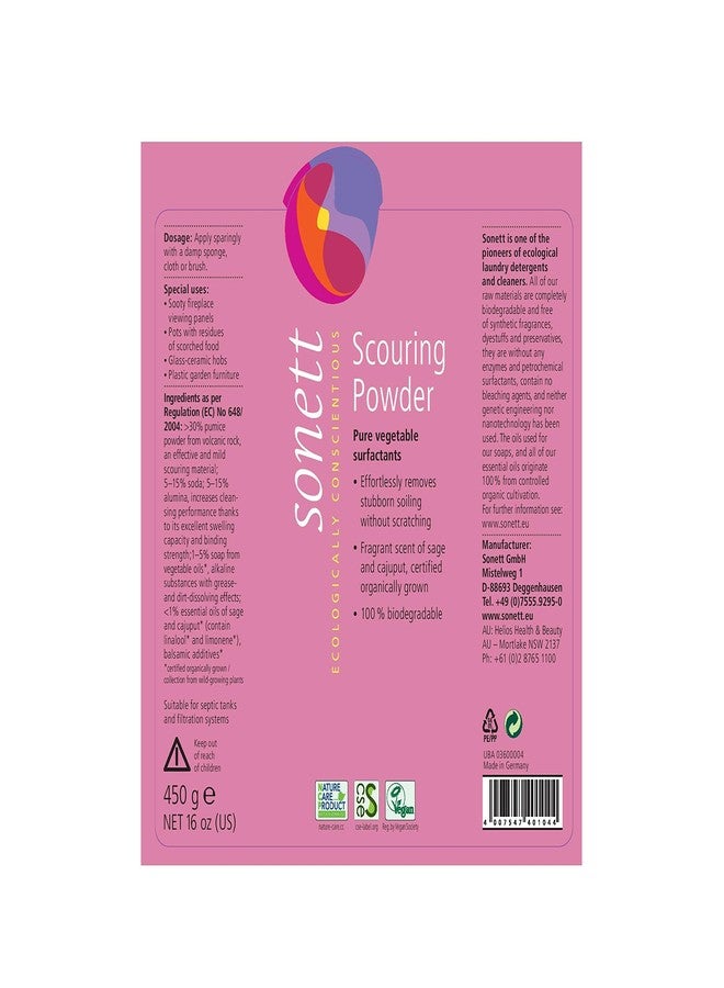 Sonett Organic Biodegradable Scouring Powder (Scouring Powder, 1 Count) Certified Organically Grown - Image 3