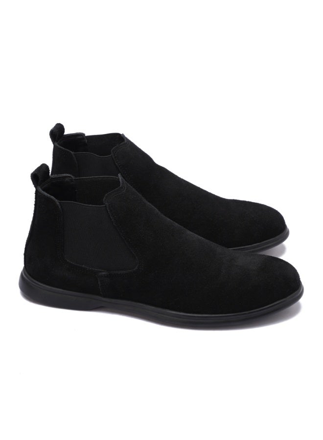 إيتاليانو هاف بوت رجالى مريح مصنوع من شمواه مع نعل مريح - Image 2