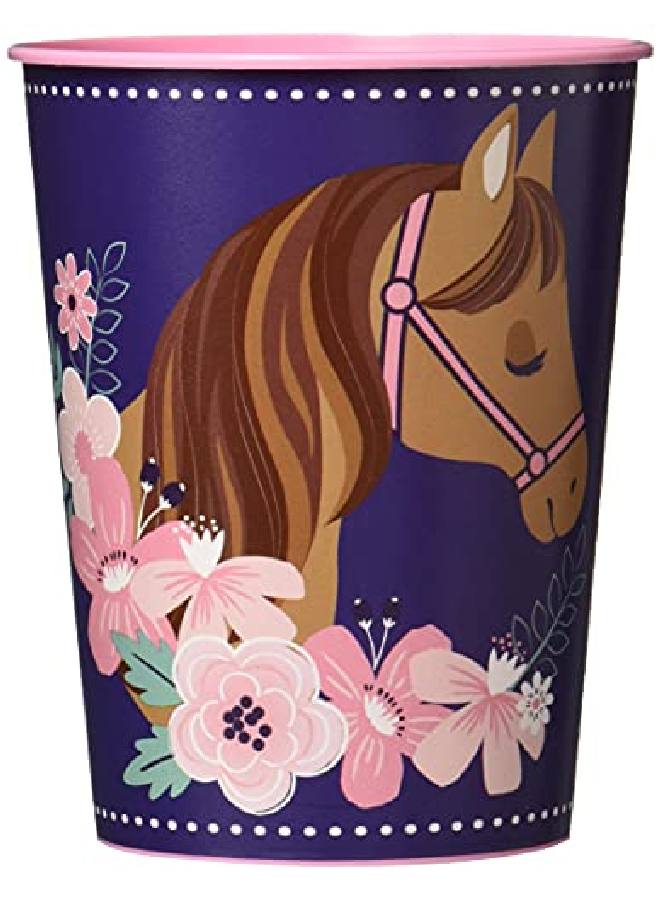 Amscan Saddle Up Birthday Favor Cup 16 Oz 1 Pc. Bluenavywhite - Image 1