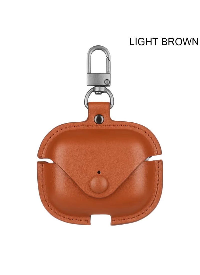 TWEGGON Airpods Pro 2 Case, Luxury Leather Case Compatible with Apple Airpods Pro 2 Brown  - Image 1