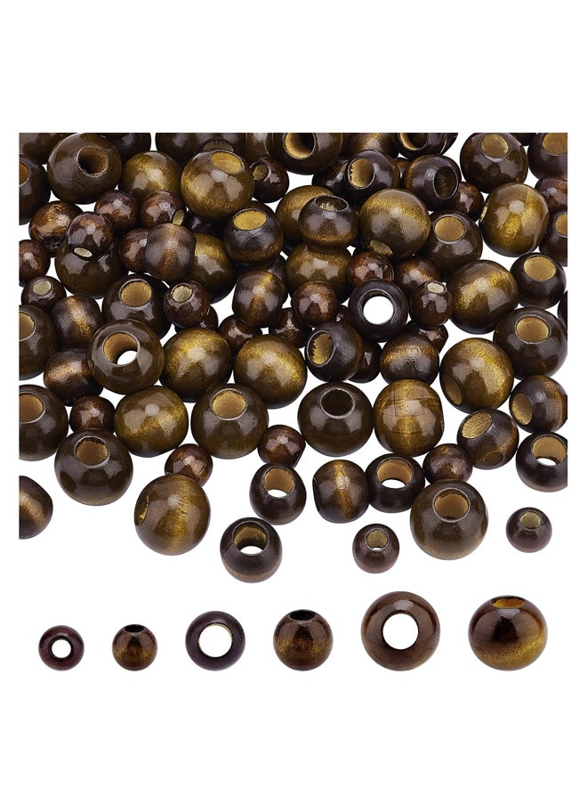 Generic - Natural Wooden Beads 5.5/10mm Big Hole Wooden Beads 3 Sizes for Jewelry Making - Image 1