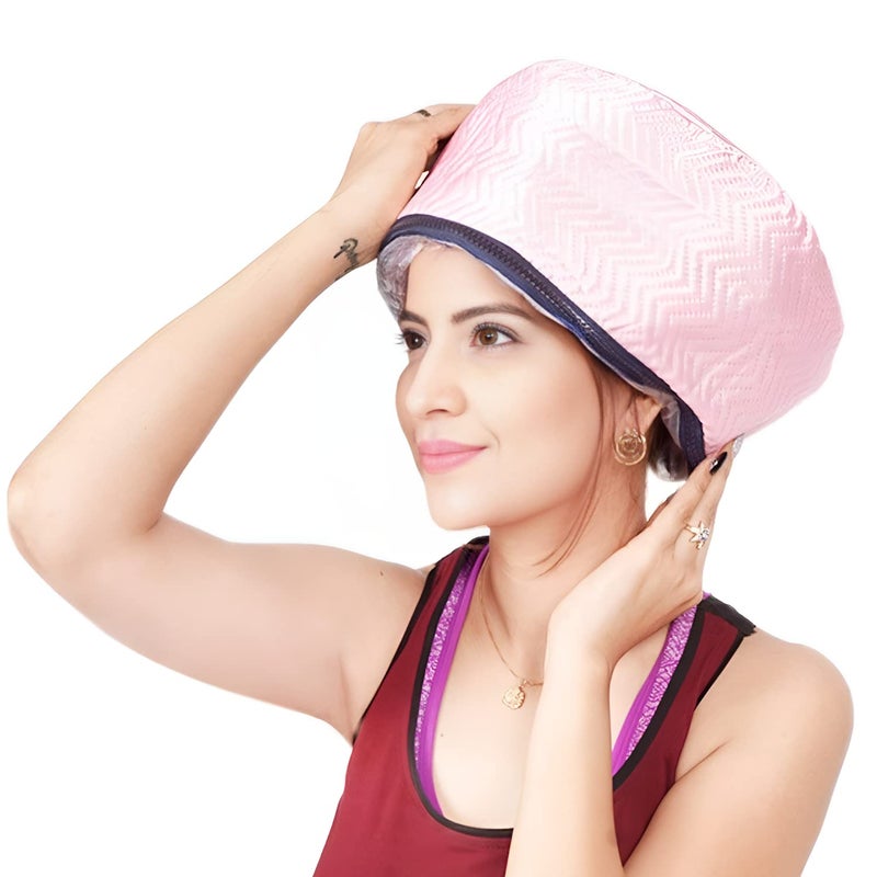 Oblivion Hair Steamer 1 Pc – Thermal Head Spa with Self-Heat Hair Care Steaming – Nourishing Electric Heating Cap for Hair Mask Treatment, Deep Conditioning & Oil Absorption – Beauty Spa Use at Home - Image 1