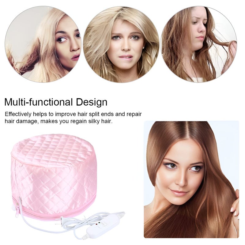 Oblivion Hair Steamer 1 Pc – Thermal Head Spa with Self-Heat Hair Care Steaming – Nourishing Electric Heating Cap for Hair Mask Treatment, Deep Conditioning & Oil Absorption – Beauty Spa Use at Home - Image 5
