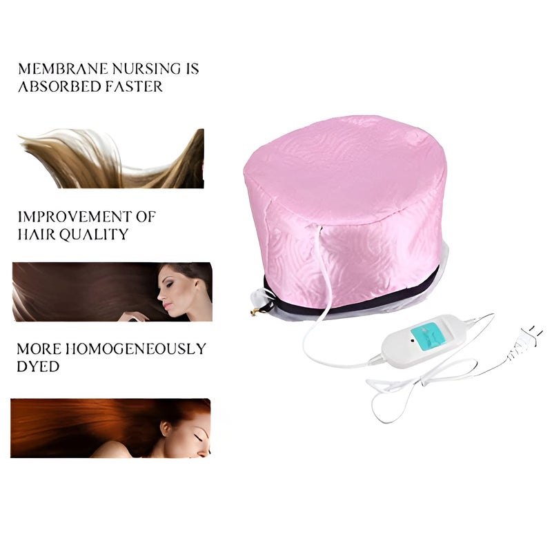Oblivion Hair Steamer 1 Pc – Thermal Head Spa with Self-Heat Hair Care Steaming – Nourishing Electric Heating Cap for Hair Mask Treatment, Deep Conditioning & Oil Absorption – Beauty Spa Use at Home - Image 3