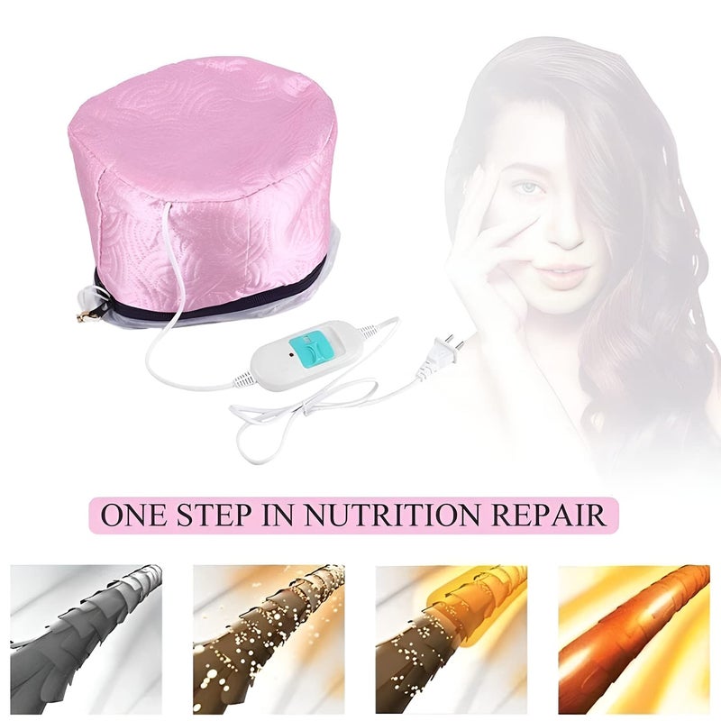 Oblivion Hair Steamer 1 Pc – Thermal Head Spa with Self-Heat Hair Care Steaming – Nourishing Electric Heating Cap for Hair Mask Treatment, Deep Conditioning & Oil Absorption – Beauty Spa Use at Home - Image 2