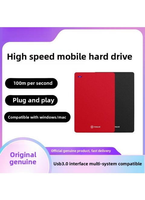 2.5 Inch 250g Mobile Hard Disk 1tb High-speed Transmission 320g Secure Encryption External Mobile Phone Photo Backup Wholesale-Capacity:Classic Black + [free Storage Bag]-Interface:250g (high Speed Usb3.0) Three-year Warranty