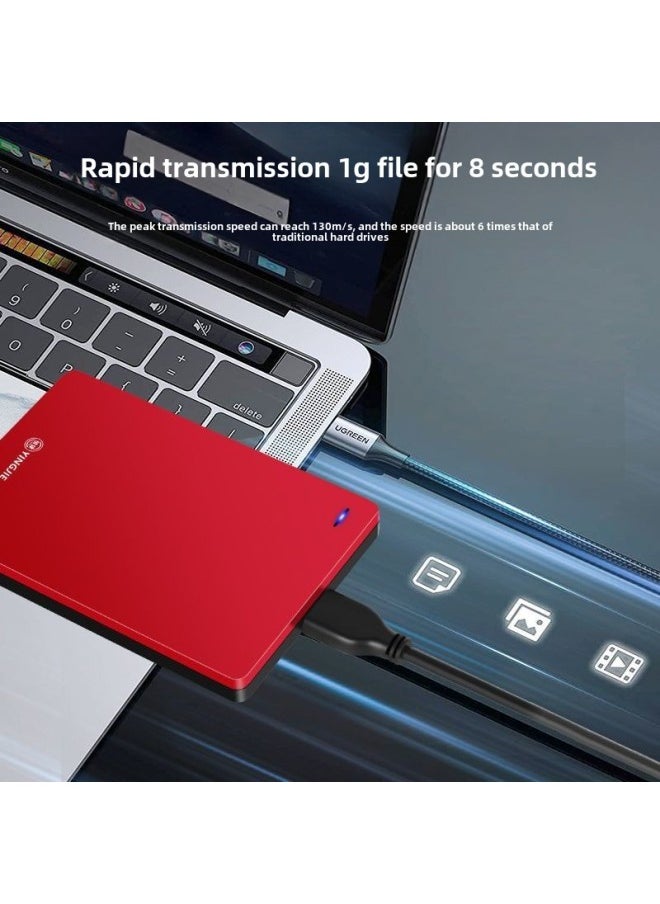 2.5 Inch 250g Mobile Hard Disk 1tb High-speed Transmission 320g Secure Encryption External Mobile Phone Photo Backup Wholesale-Capacity:Classic Black + [free Storage Bag]-Interface:250g (high Speed Usb3.0) Three-year Warranty