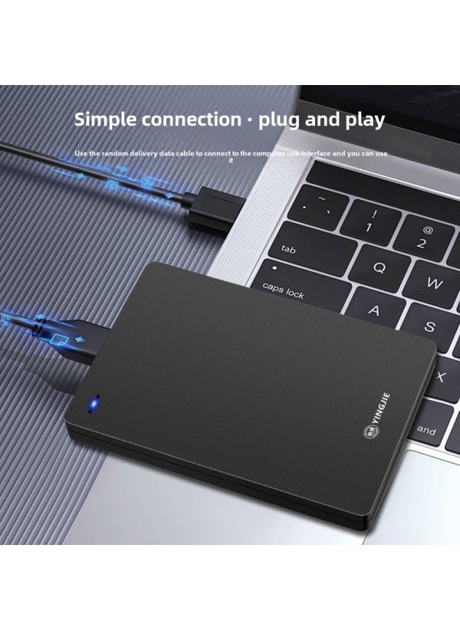 2.5 Inch 250g Mobile Hard Disk 1tb High-speed Transmission 320g Secure Encryption External Mobile Phone Photo Backup Wholesale-Capacity:Classic Black + [free Storage Bag]-Interface:250g (high Speed Usb3.0) Three-year Warranty