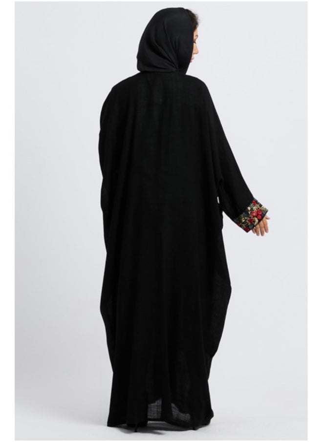 Evva Evva Luxury Saudi Abaya for Women – Elegant Open Front Modest Wear in Premium Fabric – Ideal for Ramadan, Eid, and Everyday Elegance  - Image 2