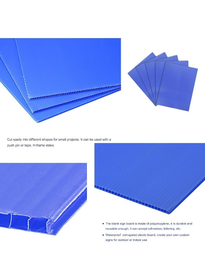Biella 5pcs Corrugated Poly Propylene Sheets Blue(180cm) For Temporary Surface Protection, Painting Diy Board, Decoration Display Board. (5MM THICKNESS)  - Image 3