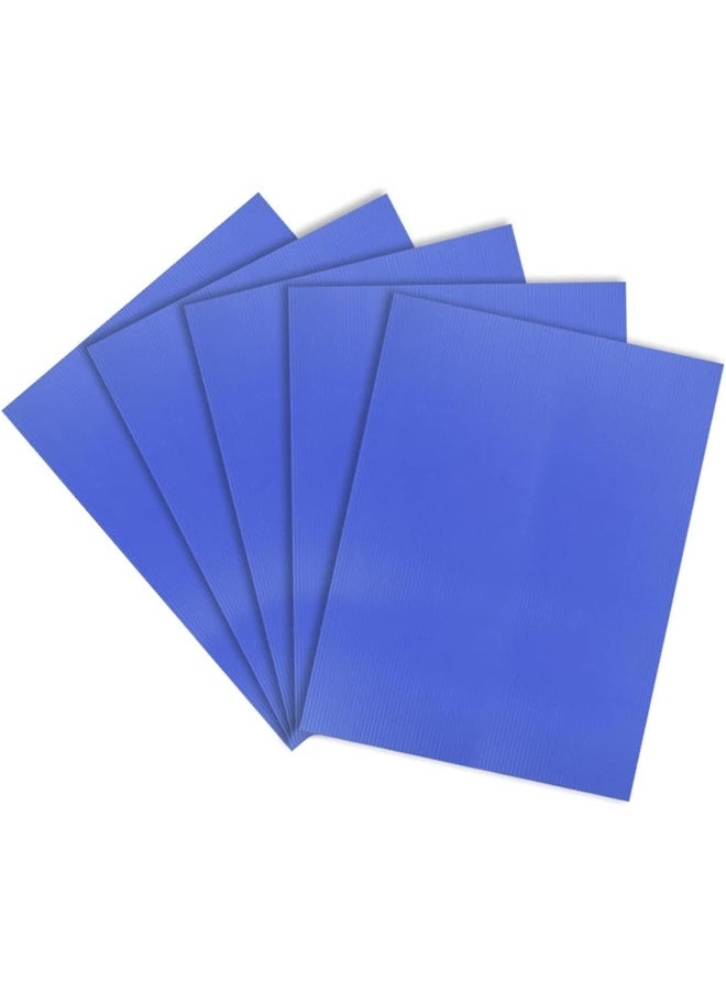 Biella 5pcs Corrugated Poly Propylene Sheets Blue(180cm) For Temporary Surface Protection, Painting Diy Board, Decoration Display Board. (5MM THICKNESS)  - Image 1