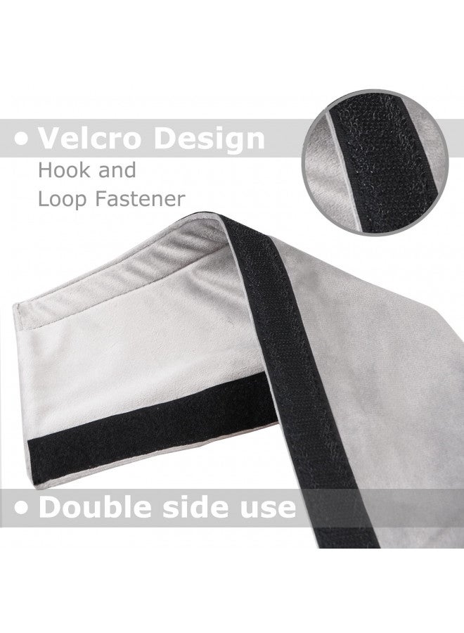 Daixers 3PCS Refrigerator Door Handle Covers Kitchen Decor Keep Appliance Clean Anti-Static Stains for Fridge Dishwashers Velvet (Grey) - Image 3