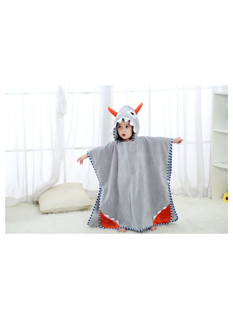 UOTOPO Animal Design kids Hooded Bathrobe Beach towel for Baby and Toddler 100% soft Cotton Towelling Bath Towel Swimming Changing Robe for Boys Girls 0-7 Years  - Image 3