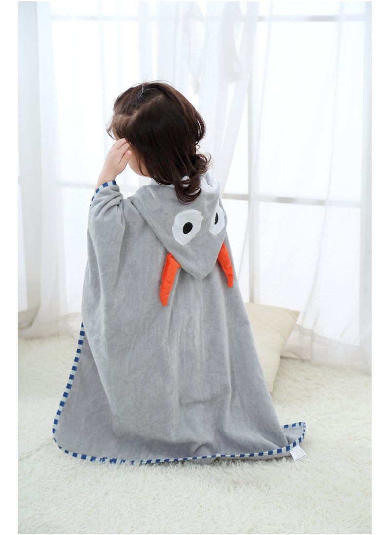 UOTOPO Animal Design kids Hooded Bathrobe Beach towel for Baby and Toddler 100% soft Cotton Towelling Bath Towel Swimming Changing Robe for Boys Girls 0-7 Years  - Image 4