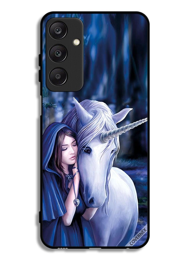 Covernex Samsung Galaxy A25 5G Protective Case Cover Girl Love Unicorn - Image 1