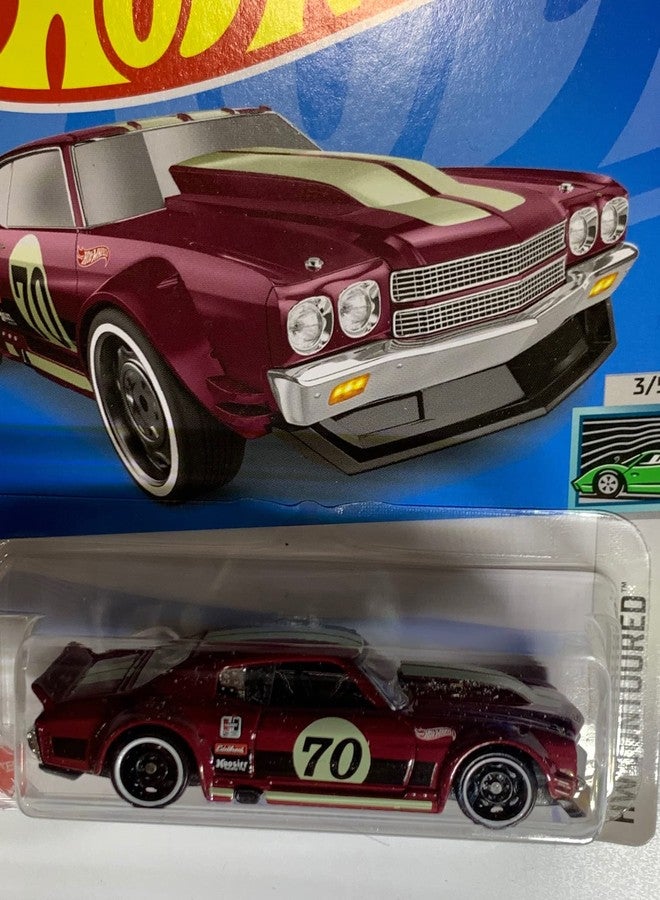 Diecast داي كاست هوت ويلز شيفي شيفيل 1970، HW كونتورد 3/5 [مارون] 46/250 - Image 2