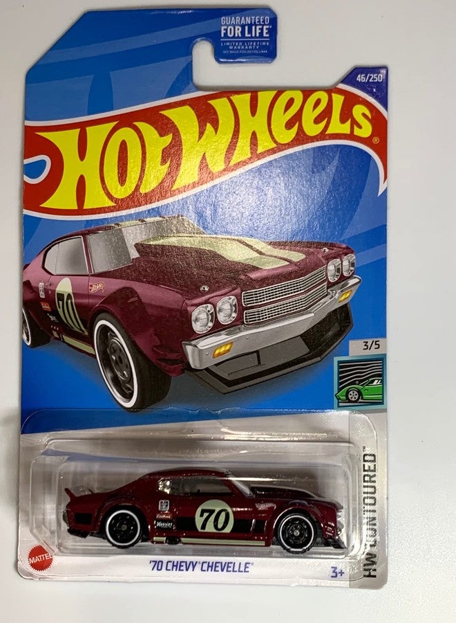 Diecast داي كاست هوت ويلز شيفي شيفيل 1970، HW كونتورد 3/5 [مارون] 46/250 - Image 1