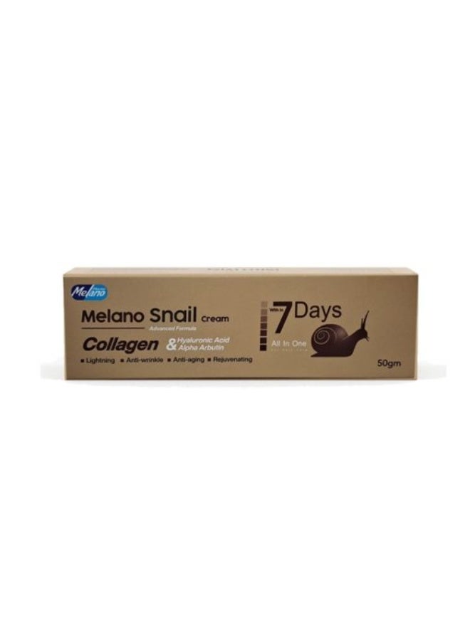 MELANO SNAIL CREAMALPHA ARBUTIN&COLLAGEN 50GM - Image 1