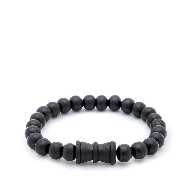 Divine Hindu Karungali Bracelet - Lab Tested Ebony Wood Stretchable Bracelet for Spiritual Protection and Meditation - Image 1