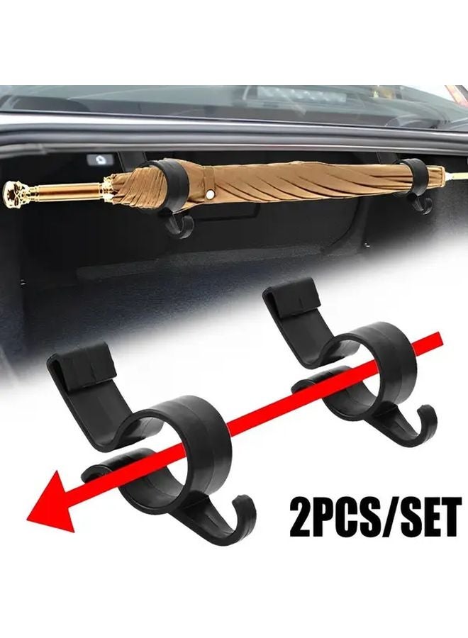 قطعتان خطاف عالمي لصندوق السيارة حامل مظلة حامل منظف تخزين السيارة - Image 2