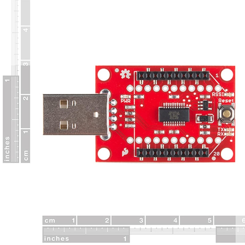 SparkFun XBee Explorer Dongle - Red - Image 2