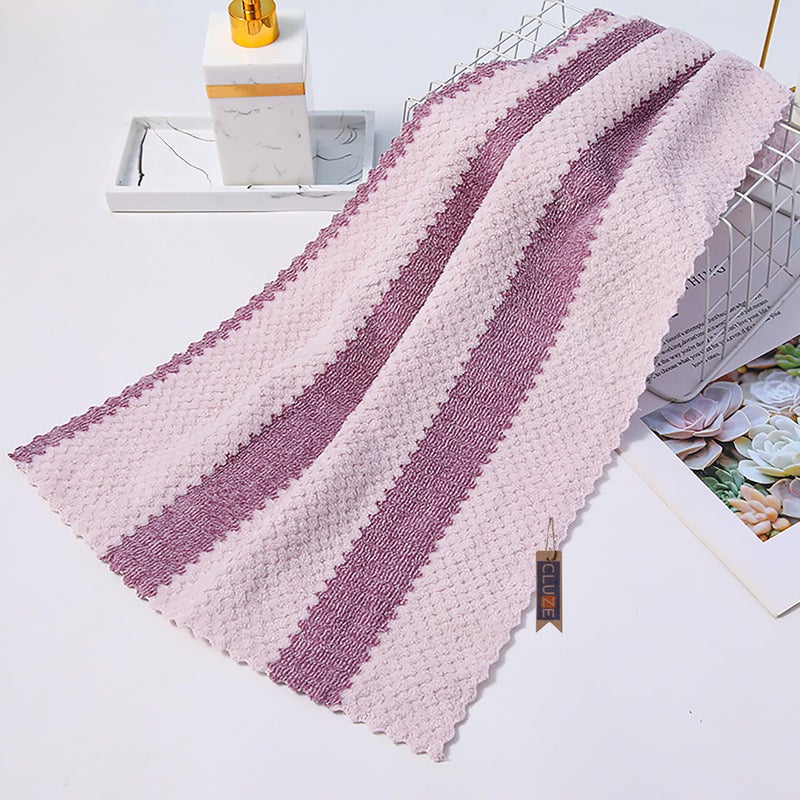 CLUZE Microfiber Face Towel Set, Super Soft Quick Drying Workout Sweat Towels, Hanging and Absorbent Hand Towel for Gym, Bathroom, Travel 35x75 cm (Pack of 5) - Image 3