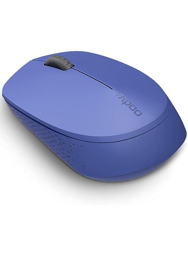 M100 Silent Multi-Mode Wireless Mouse – Blue - Image 1