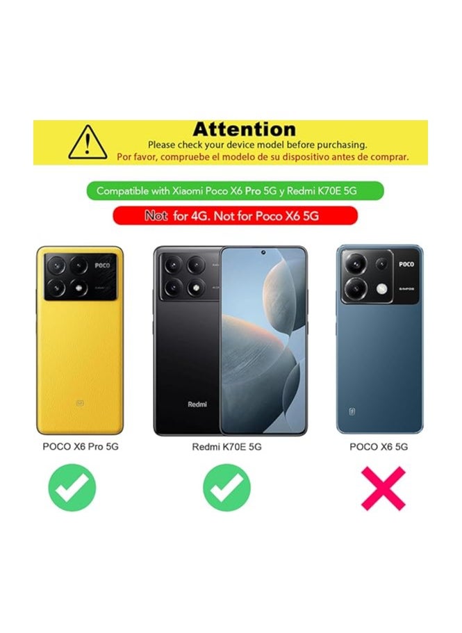 Generic Case for Xiaomi Poco X6 Pro 5G / Redmi K70E 5G Clear TPU Four Corners Grade Protection Cover Transparent Soft funda  - Image 2