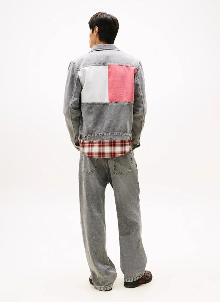 تومي جينز جاكيت جينز رايان بشعار خلفي