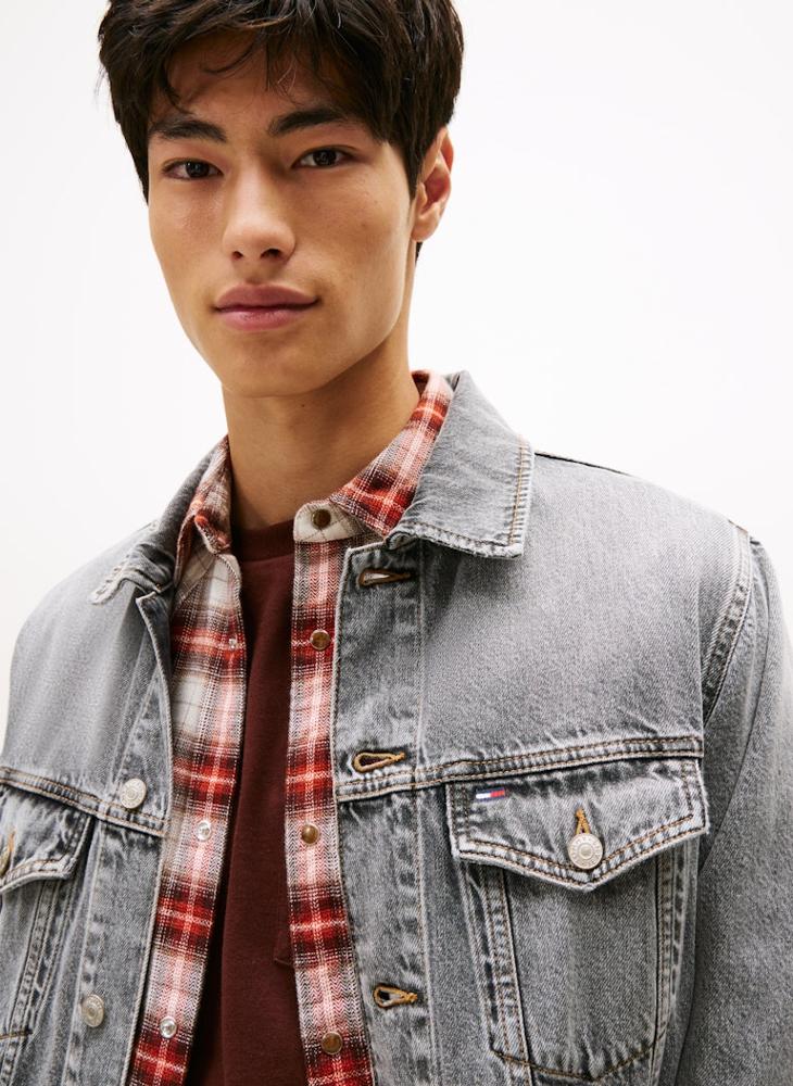 تومي جينز جاكيت جينز رايان بشعار خلفي - Image 3