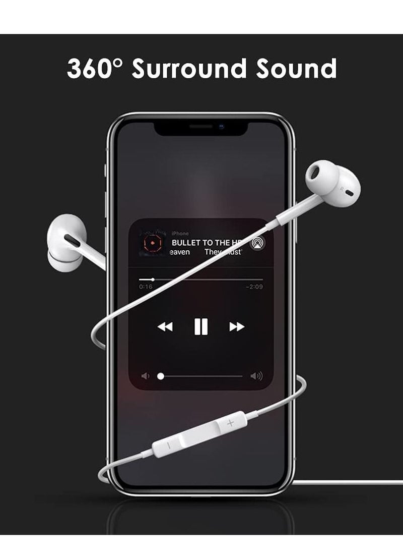 Generic - Apple Earbuds with Lightning Wired Headphones [Apple MFI Certified], iPhone Lightning Connector, Compatible with iPhone 13/12/SE/11/XR/XS/X/7/7 Plus /8/8Plus, Supports All iOS Systems，White - Image 1
