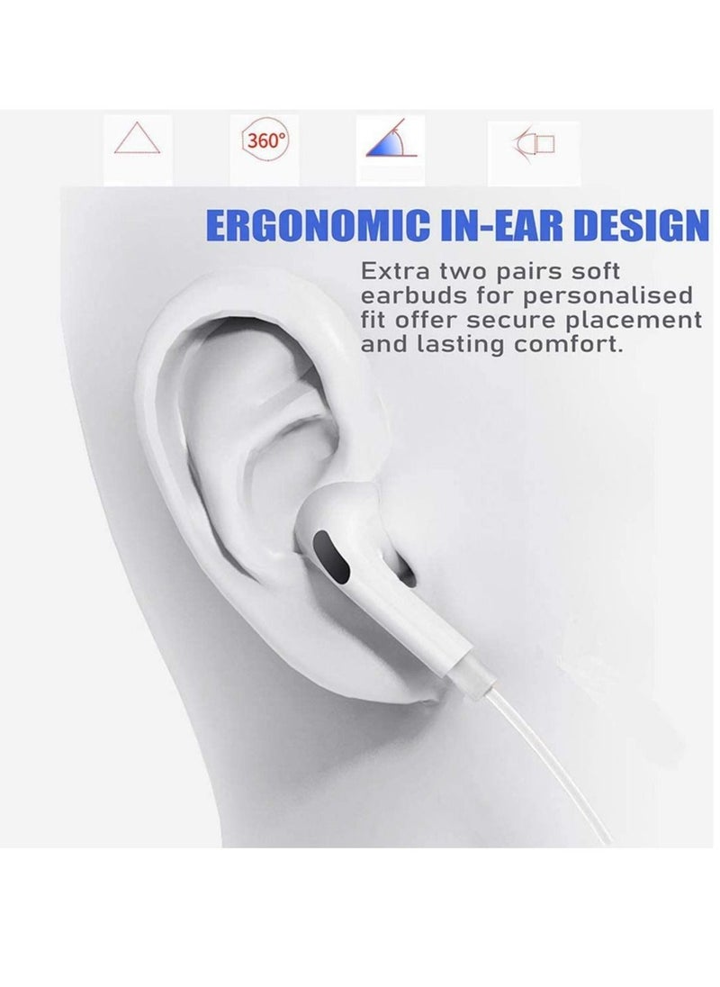 Generic - Apple Earbuds with Lightning Wired Headphones [Apple MFI Certified], iPhone Lightning Connector, Compatible with iPhone 13/12/SE/11/XR/XS/X/7/7 Plus /8/8Plus, Supports All iOS Systems，White - Image 1