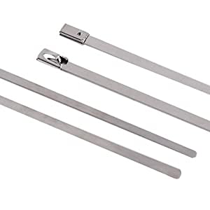 ADD GEAR Stainless Steel 316 SelfLocking Cable Zip Ties Exhaust Wrap MultiPurpose DIY Locking Cable Metal Zip Ties 500 mm 20 inches 20 - Image 2