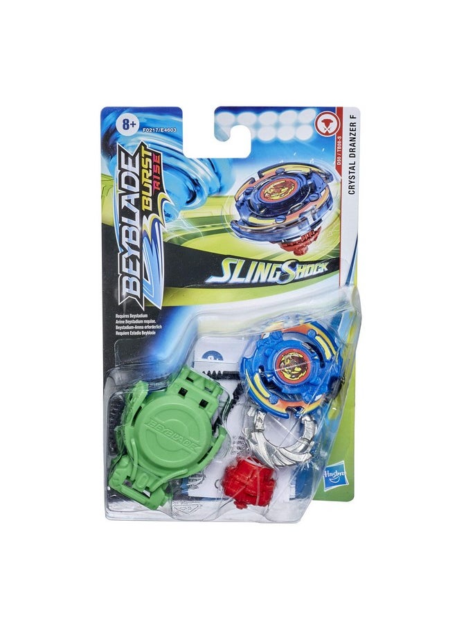 BeyBlade - Burst Rise Slingshock Crystal Dranzer F Starter Pack Rightspin Battling Top Toy And Rightleftspin Launcher Ages 8 And Up - Image 1
