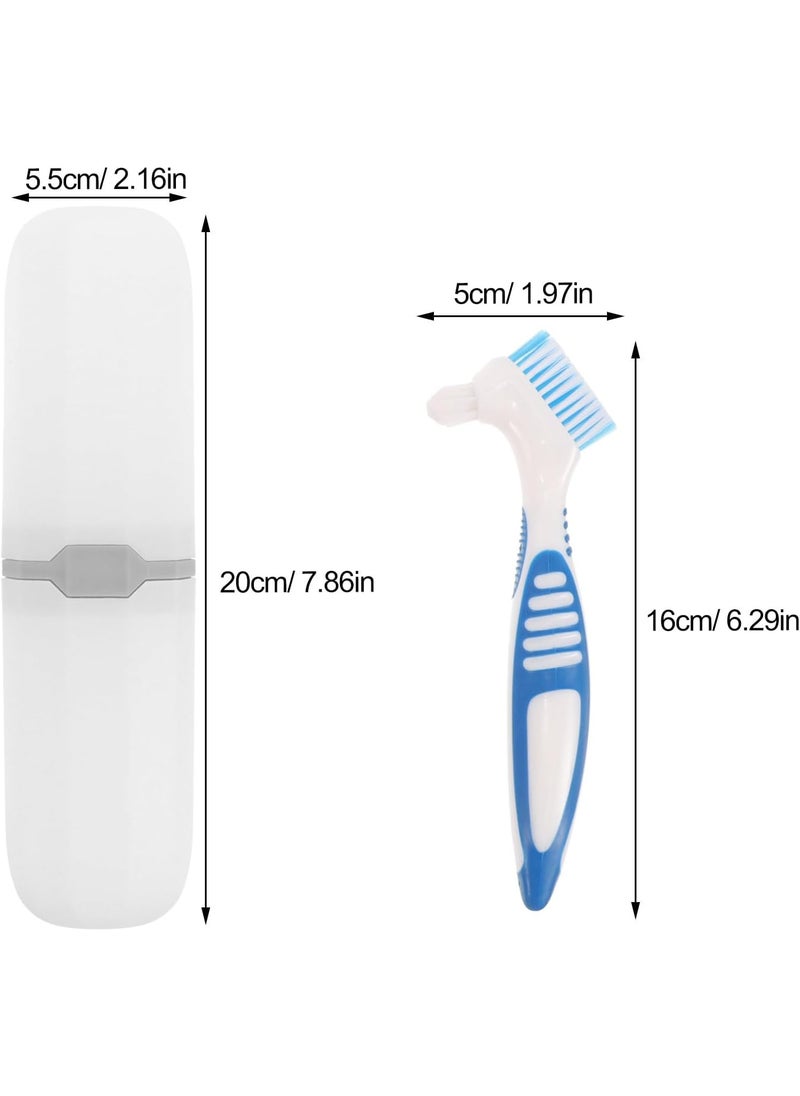 Healeved 2 Sets with Toothbrush Cases Cleaning Personal Toothbrush Small DoubleSide Assorted Color  - Image 5