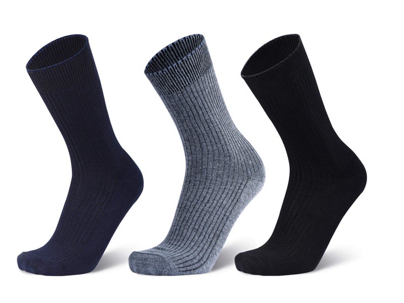 ANCHOR Men's Calf Length Cotton Socks (Pack Of 3) (PKA04-6_Multicolour) - Image 5