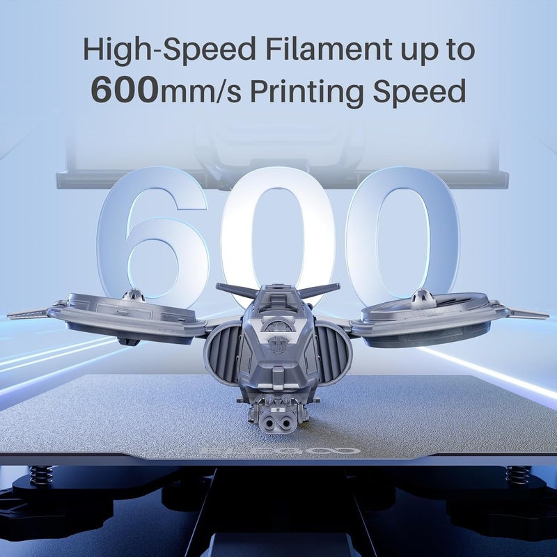 Protomont TECHNOLOGIES خيوط ELEGOO PLA+ 1.75 مم 1 كجم، خيوط طابعة ثلاثية الأبعاد PLA Plus، دقة أبعاد +/- 0.02 مم، قوية وعالية القوة، مناسبة لمعظم طابعات FDM (1 كجم/بكرة، 2.2 رطل) (Rapid PLA+ رمادي) - Image 2
