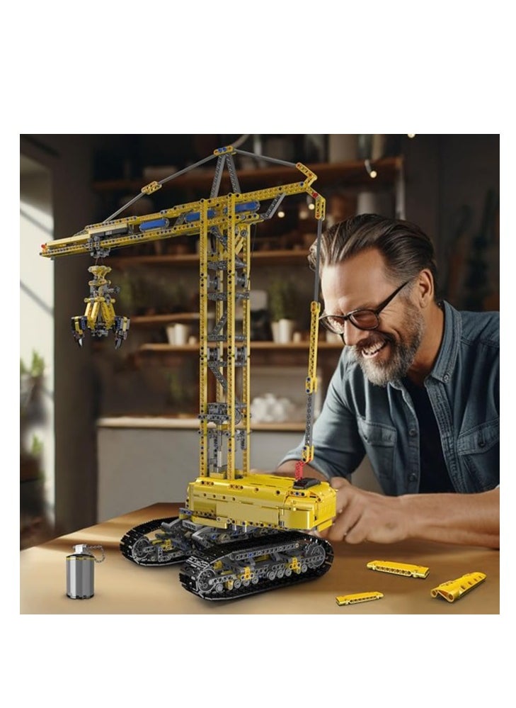 mould king 17059 Technology Tower Crane Fixture Building Blocks Kit,APP Remote Control Crane Toys, Educational Heavy Crane Model Blocks Set with Motor, Toy Gifts for Boys & Girls  - Image 5