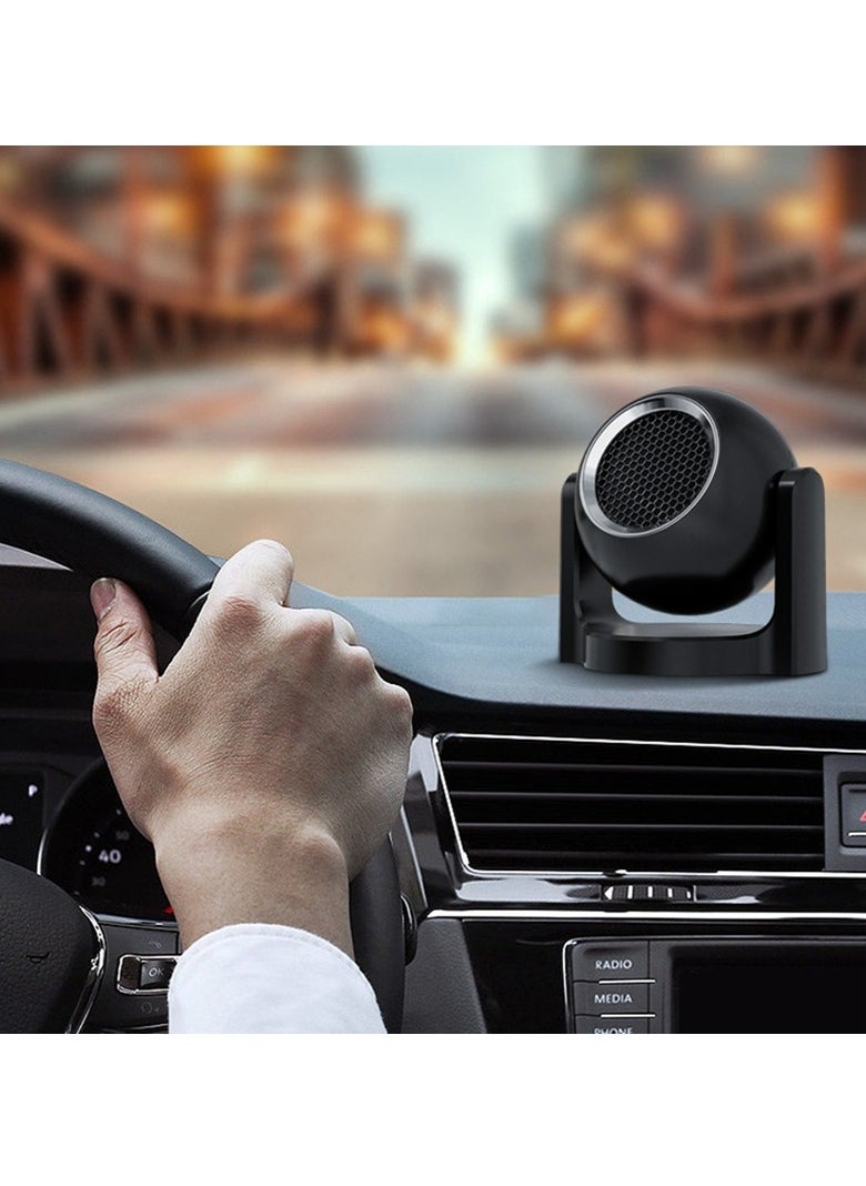 AROAQ Car Heater, Heating and Cooling Windshield Defogger Heater for Car, Portable Car Defroster Cigarette Lighter Heater with 360 Degree Rotary Base, Black  - Image 3