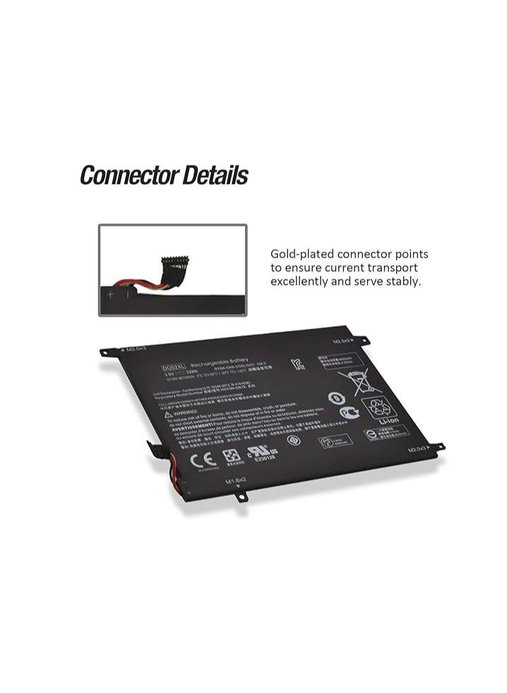 Terabyte 3.8V 33Wh/2-Cell DO02XL Battery Compatible for HP Pavilion X2 10 DETACH 10-N100 10T-N100 10-N200 10-J024TU 10-J025TU 10-J013TU HSTNN-LB6Y HSTNN-DB7E 810749-2C1 810985-005 810749-421 - Image 5