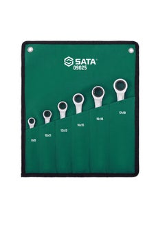Sata SATA ST09025SJ 6-Piece Metric Double Box Ratcheting Wrench Set  - Image 1