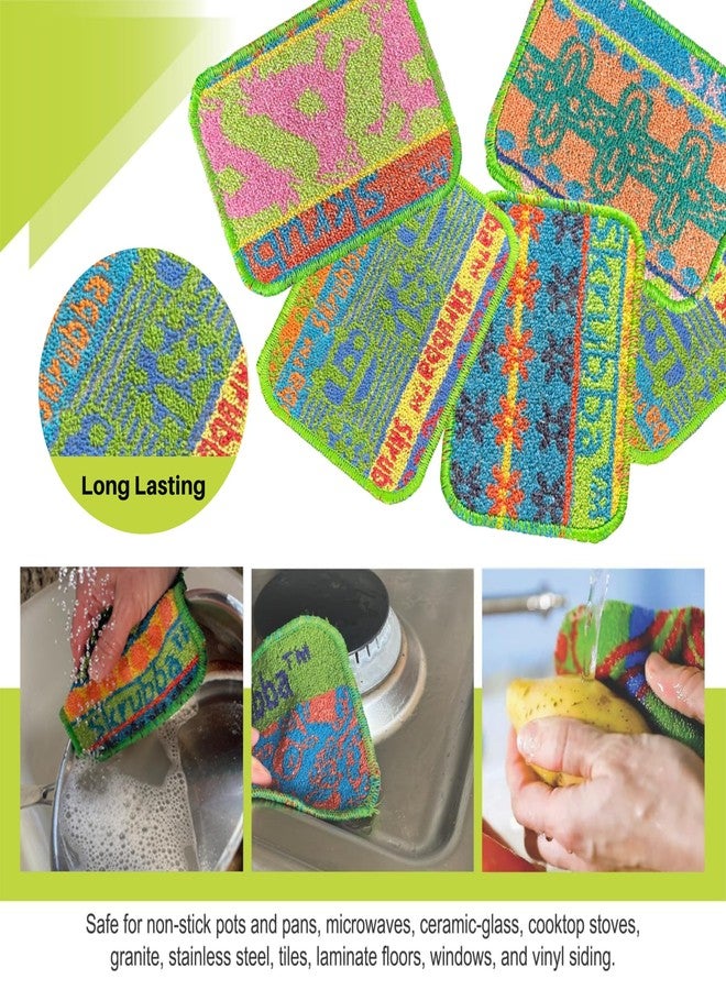 Wet-It! Wet-It Skrubba Non-Scratch Scouring Pad - European Scrubby Sponge for Kitchen, Dishes, Pots, Pans, Glass & Cookware - Durable Reusable Pad with RV Camper Design - Image 4