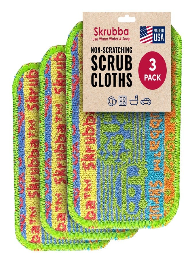 Wet-It! Wet-It Skrubba Non-Scratch Scouring Pad - European Scrubby Sponge for Kitchen, Dishes, Pots, Pans, Glass & Cookware - Durable Reusable Pad with RV Camper Design - Image 1