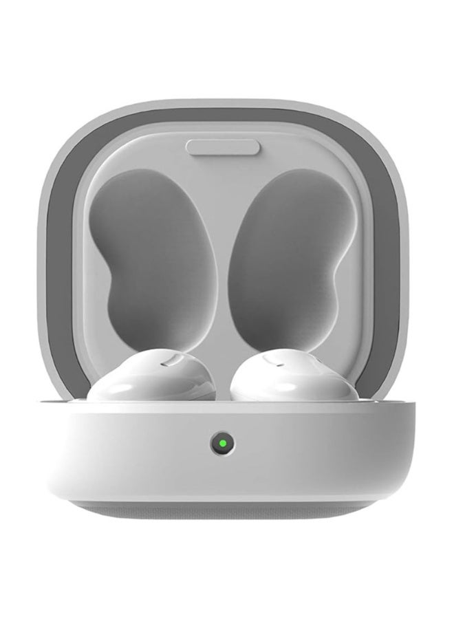 NIBEMINENT fashion design Case compatible with Galaxy Buds FE(2023) Buds2 Pro Case(2022) Galaxy Buds2 Case(2021) Galaxy Buds Pro Case(2021）Comes with cowhide rope and key chain (White)  - Image 2