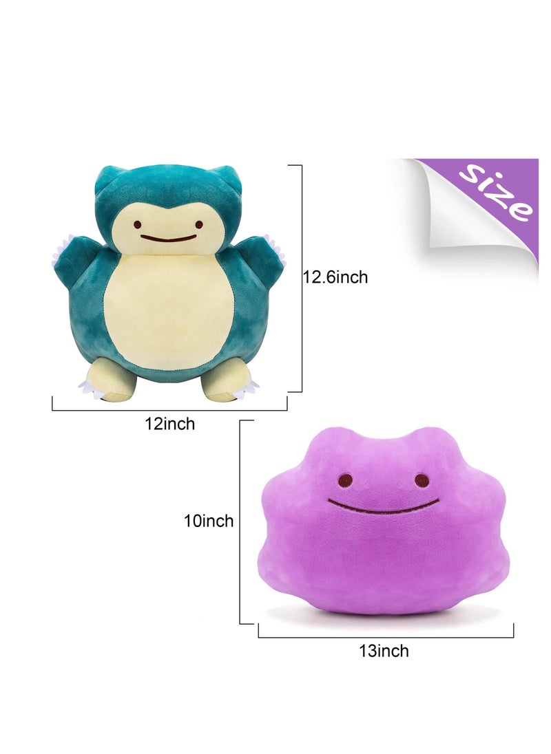 SYOSI Jumbo Plush 12.6 Inch Ditto Reversible Plushie Changeable Two Style Soft Stuffed Toy Doll Pillow for Kids Birthday  - Image 5