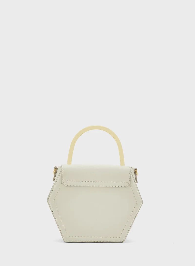 Ted Baker Hexana Mini Hexagon Top Handle Crossbody